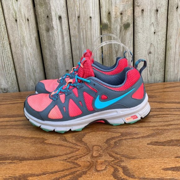 Nike Alvodo 10 Orange Red Grey Athletic Shoes 6.5